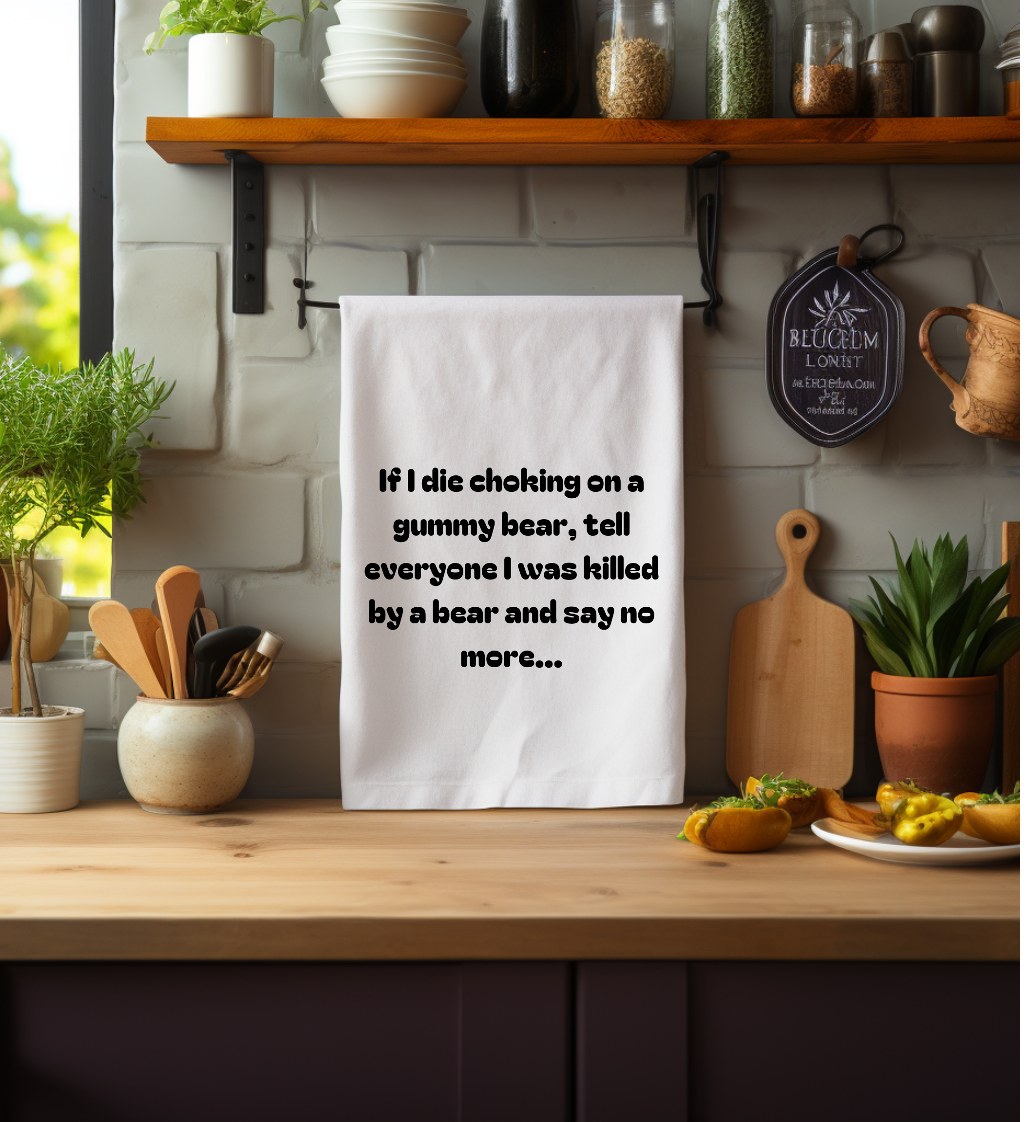 Funny flour sack towel