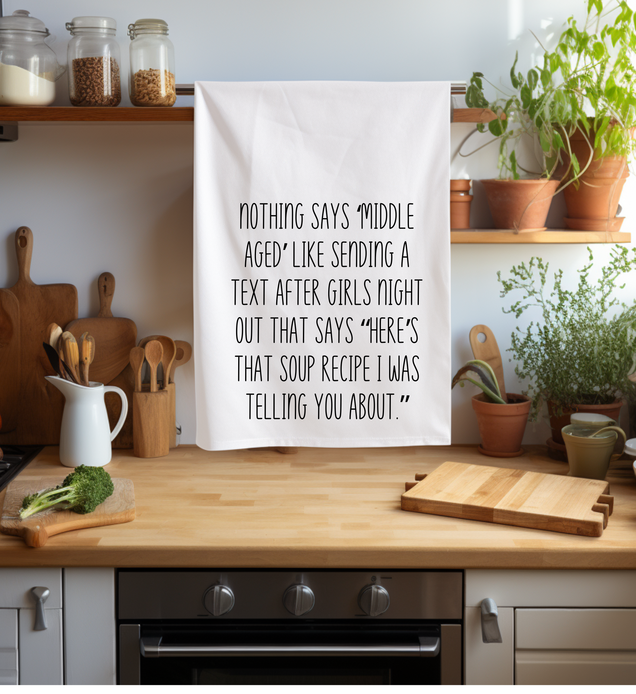 Flour sack kitchen towel