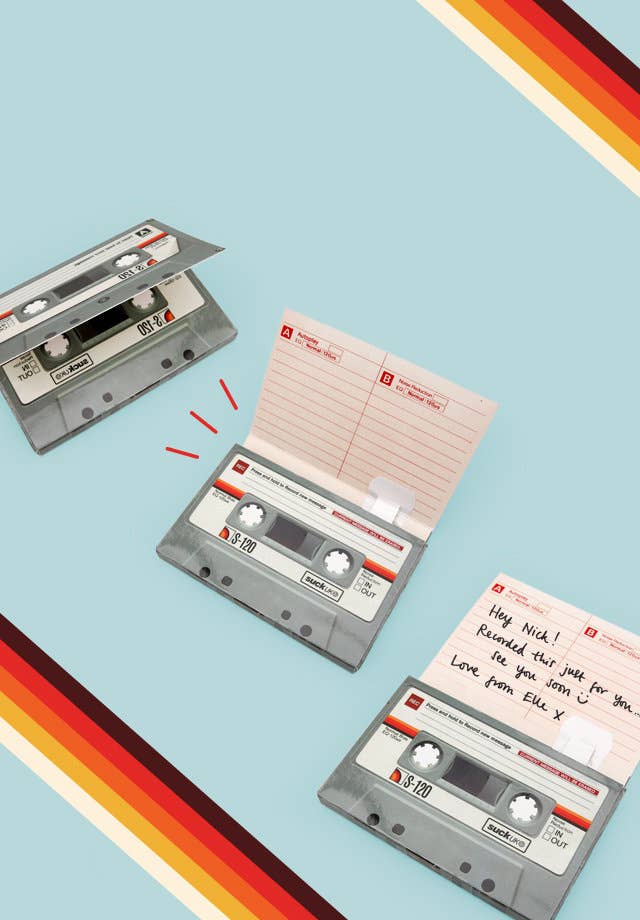 Cassette Tape Greetings Card - Record Your Own Message!