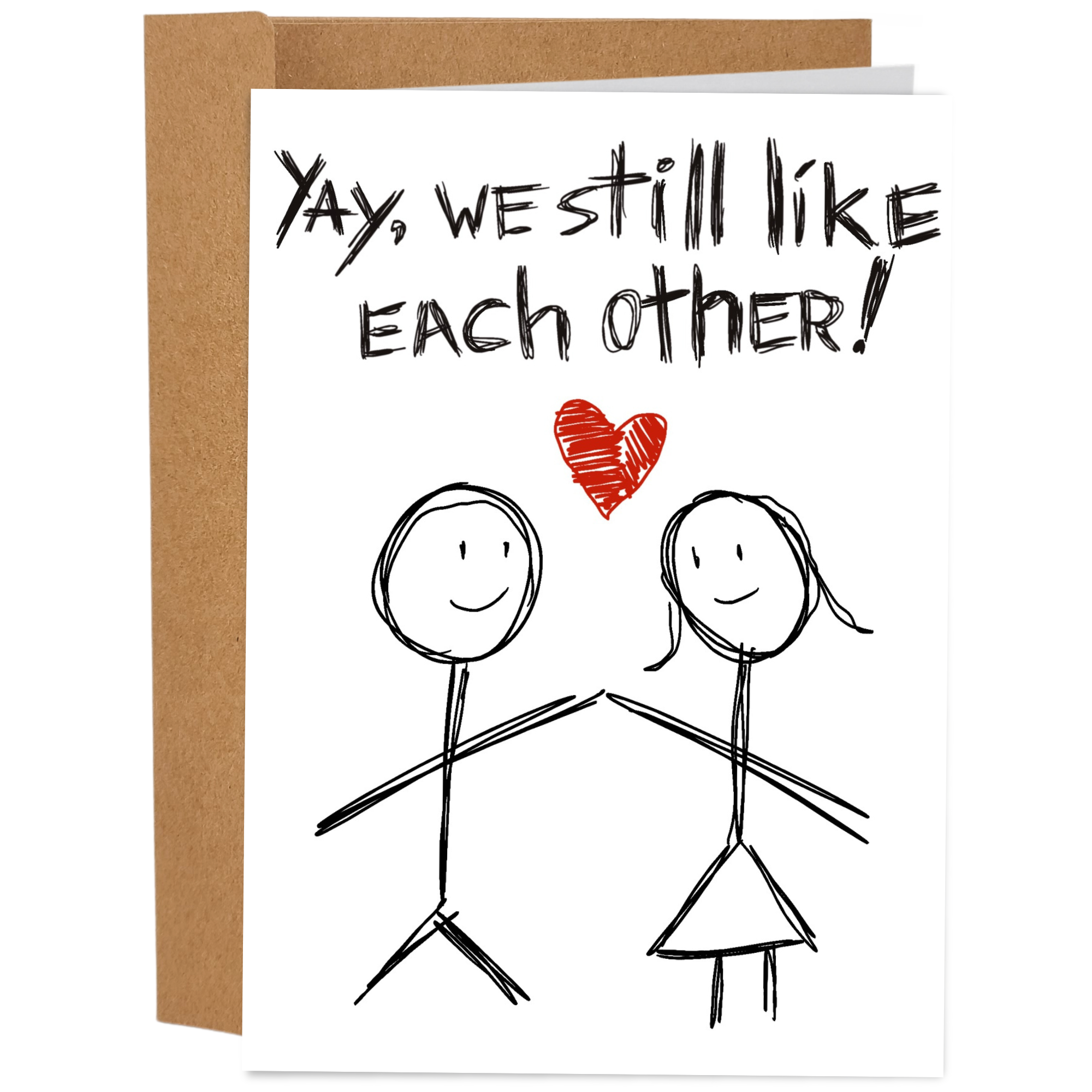 Yay! We Still Like Each Other | Funny Love Greeting Card