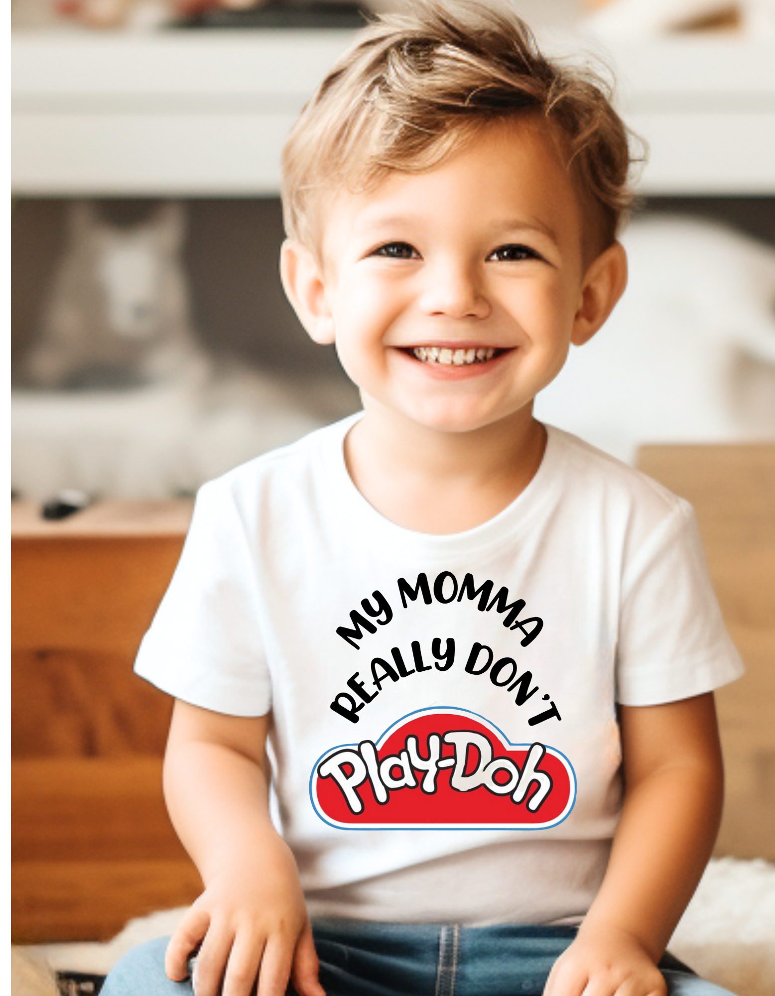 My Momma Don't Playdough | Toddler Shirt