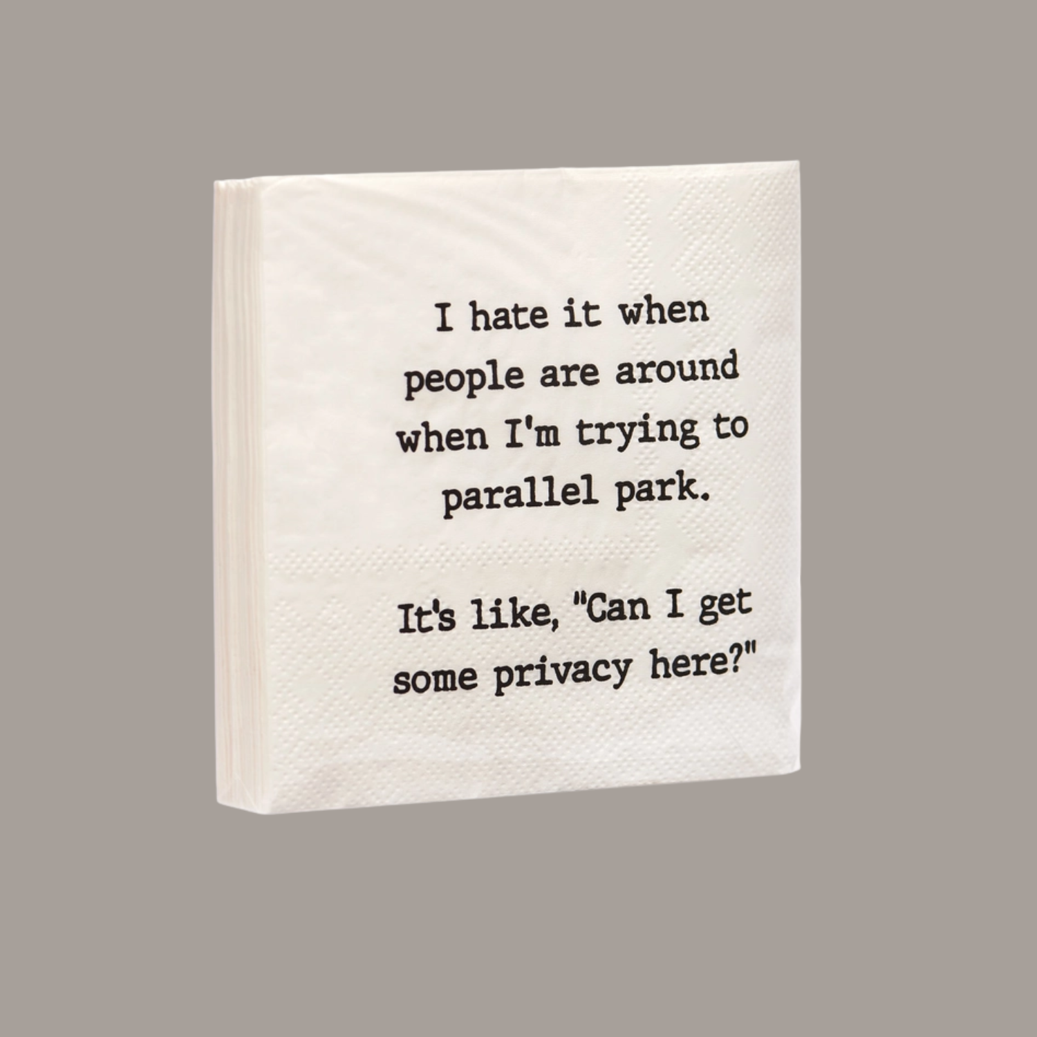 Parallel Parking - Funny Cocktail Napkins