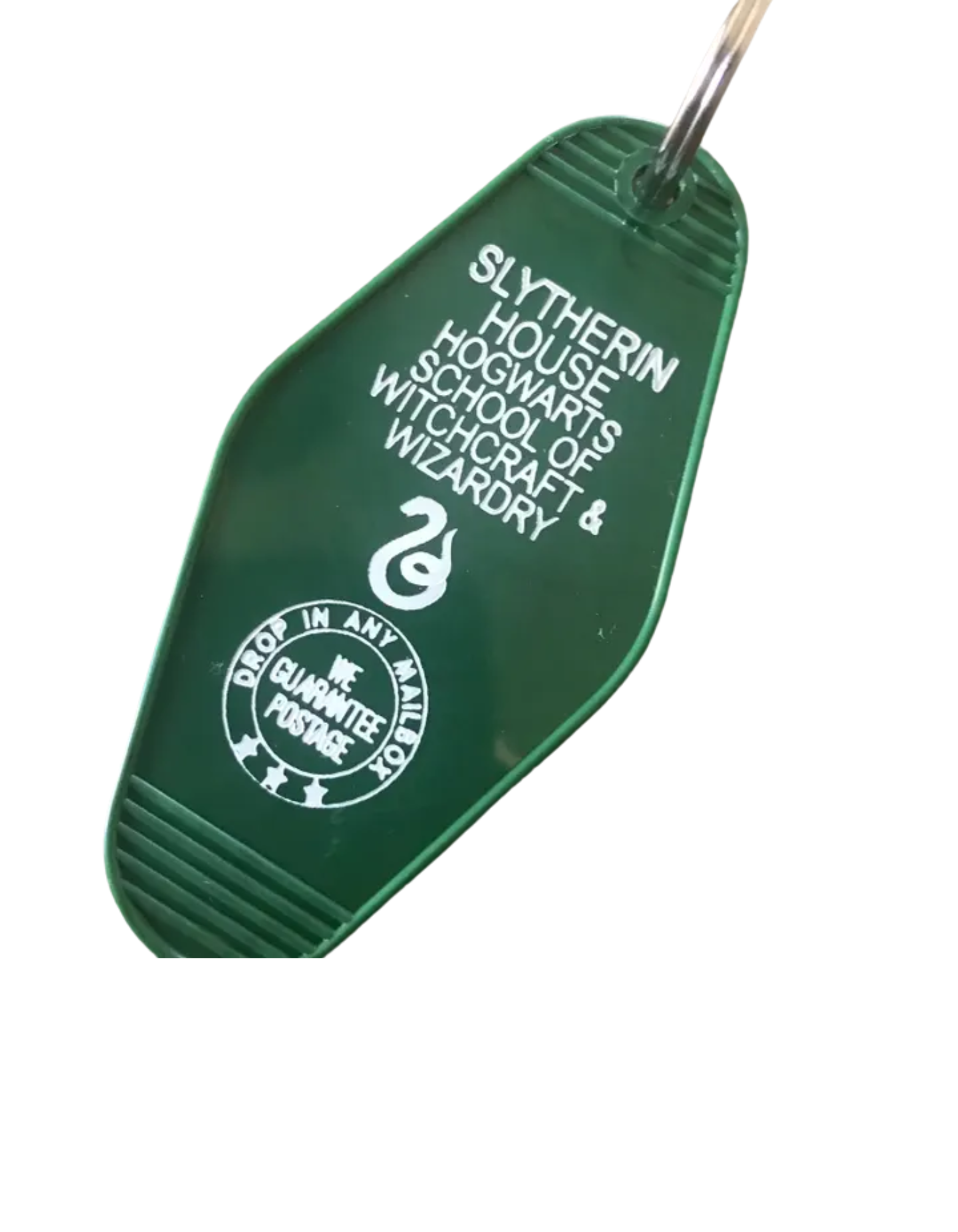 Vintage Motel Key Fob | Slytherin House
